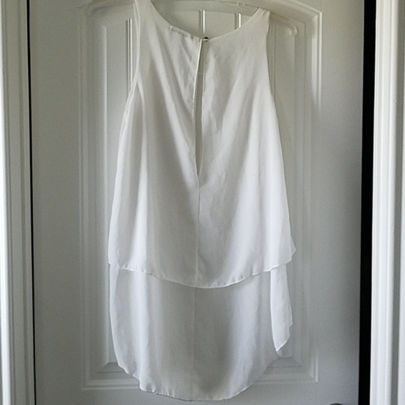 White Sheer High Low Tunic - Picture 3 of 4